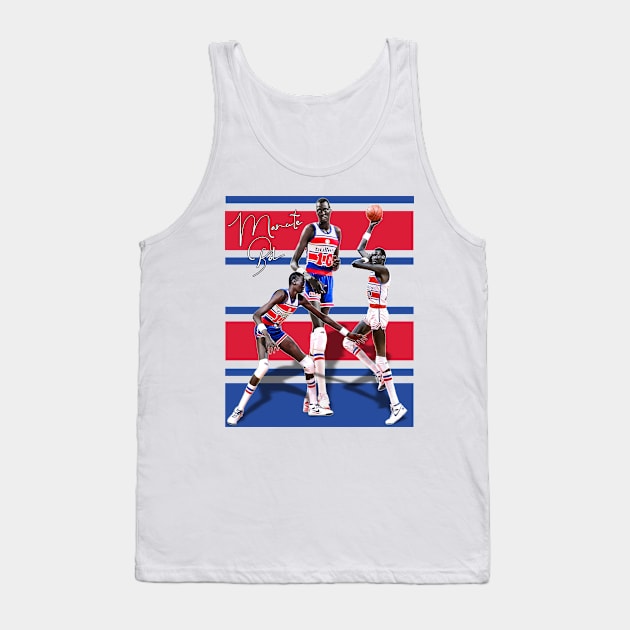 Manute Bol Bullets Tribute Tank Top by darklordpug